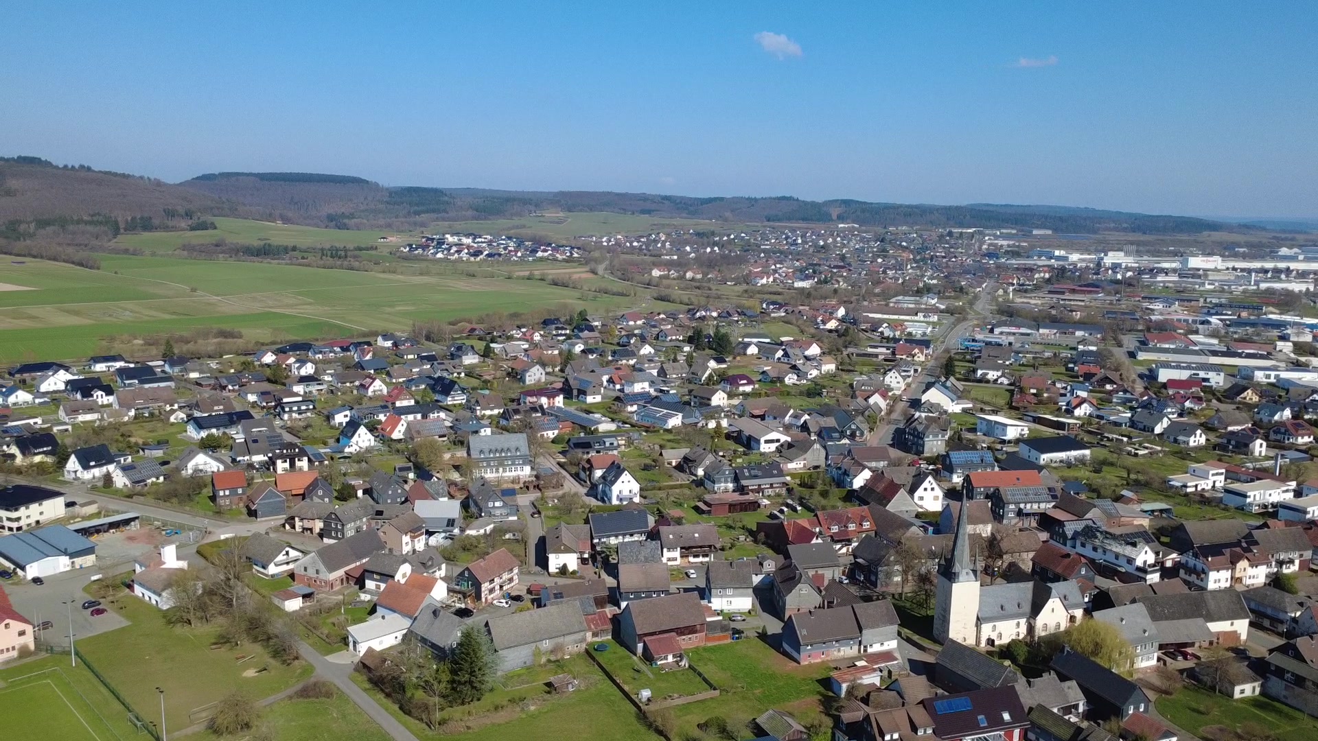 Luftaufnahme von Drohnenauge